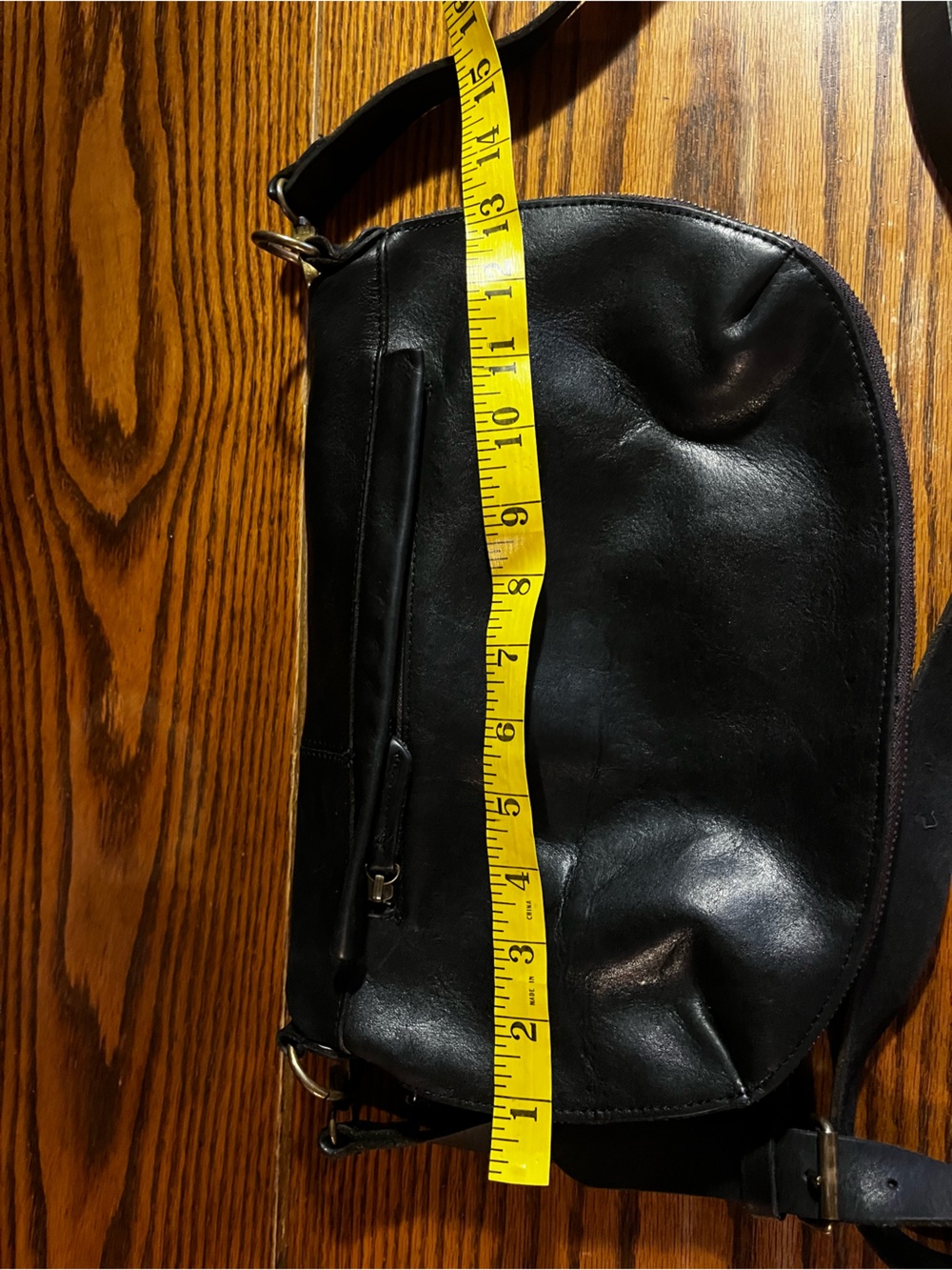 Bed Stu Tahiti Black Leather Cobbler Bohemian Fold Over Crossbody/Hand Bag - Picture 15 of 16